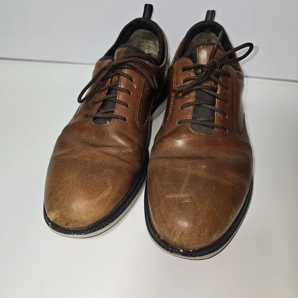 Johnston & Murphy Tan Leather Oxfords - Picture 3 of 8